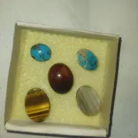 پنج عدد سنگ نگین معدنی درجه یک|جواهرات|دهدشت, |دیوار