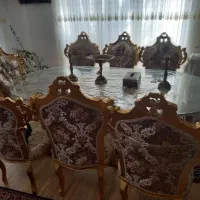 فروش مبل و همراه با غذاخوری هشت نفره