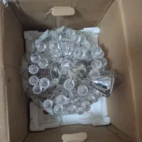 لوستر تمام کریستال با گوی ایتالیایی نشکن