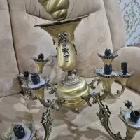 دو‌عدد لوستر برنجی