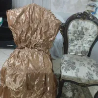 2عدد مبل میزبان با یک دست رومبلی ساتن براق