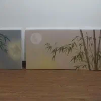 تابلو نقاشی کار دست رنگ روغن موجود آماده جهیزیه