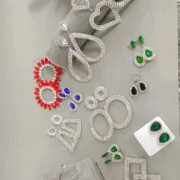 ست گوشواره گردنبند مجلسی دستساز|بدلیجات|بروجرد, |دیوار