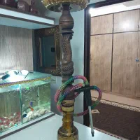 قلیان چوبی طرح مار