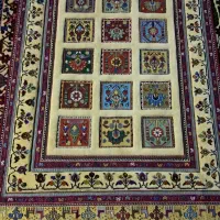 فرش سیرجان بافت  کرمان زیر بافت
