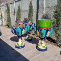 المان نوروزی و مجسمه هفت سین