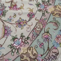 قالیچه دستبافت بیضی (۱/۵×۲) رج ۵۰ بافت تبریز|فرش|تبریز, |دیوار