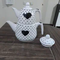 کتری قوری سرامیکی استفاده نشده