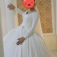 لباس عروس تمام ساتن|لباس|کلاله, |دیوار