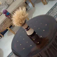میز عسلی گرد بسیار سالم