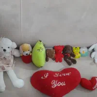 تعدادی عروسک ریز و درشت در حد نوبا تخفیف