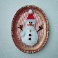 تابلو برجسته ادم برفی