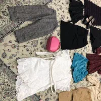 تعدادی لباس دخترانه حدود ۹سال|کفش و لباس بچه|شیراز, شهرک گلدشت محمدی|دیوار