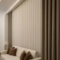 پرده پذیرایی حریر کرپ شاین دار ترک