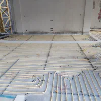 گرمایش از کف  با سیستم کنترل گرما با دماسنج محیط