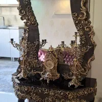 اینه شمعدان همراه ساعت|آینه|اصفهان, شهرک میلاد|دیوار