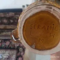 تنگ و لیوان قدیمی سرامیکی سال ۶۸|کلکسیون اشیاء عتیقه|ملایر, |دیوار