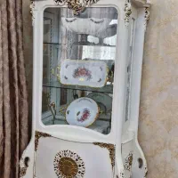 بوفه سفید چوبی