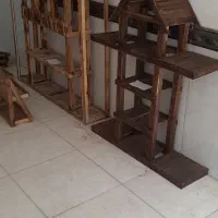 استندچوبی و باکس گل