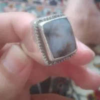 انگشترنقره با سنگ شجر بسیارزیبا|جواهرات|رشت, گیل|دیوار