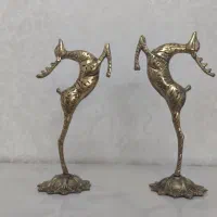 یک جفت آهو برنز