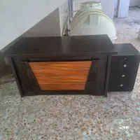 میز کامپیوتر در حد نو و ورق ام دی اف دکور