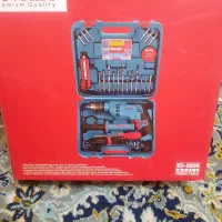 دریل750وات با کیف و لوازم رونیکس آکبند