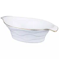 میوه خوری چینی لیمون طرح خط طلا مدل D1
