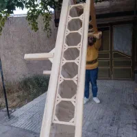 تخت چوبی خراطی شده|تخت و سرویس خواب|اسفراین, |دیوار