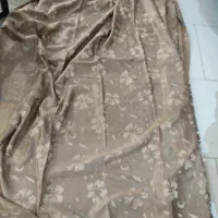 پرده ضخیم طرح گل برجسته براق و شاین