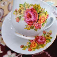 فنجون نعلبکی چینی قدیمی