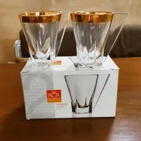 چای خوری کریستال  دور طلایی ایتالیایی RCR