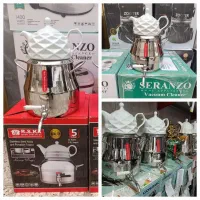 کتری قوری / استیل /6litr/ کف چدن/استیل براق چایساز