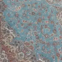 فرش ماشینی شش متری سالم فیروزه ای