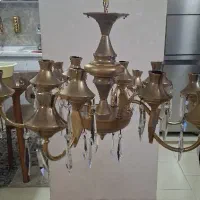 لوستر 6 شاخه ابکاری طلا فوری