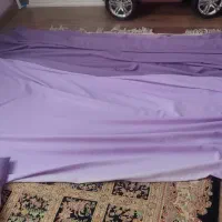 پرده پانچی بنفش و یاسی