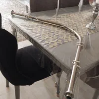 پرده حمام ،میله استیل با حلقه