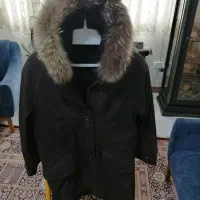 او کت چرمی خارجی کلاه دار دور خز|لباس|رشت, رشتیان|دیوار