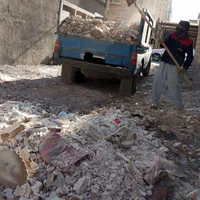 حمل خاک نخاله مصالح ساختمانی باربری نیسان کمپرسی