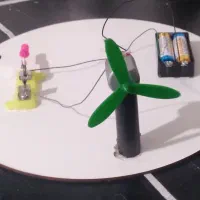 کاردستی پنکه طرح جابر