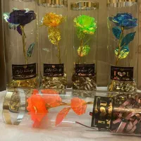 گل شیشه ای هفت رنگ