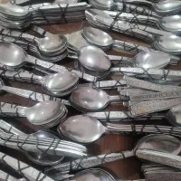 فروش قاشق چنگال گل ریز قدیمی جنس خوب ومحکم