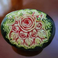 دیزاین و حکاکی سبد میوه