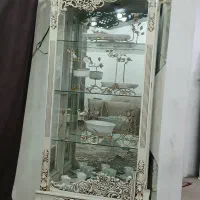 میز تلوزیون و بوفه با ظروف چینی|میز تلویزیون|امیدیه, |دیوار