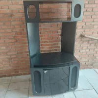 میز در سه طبقه جنس فلز و چوبی رایگان