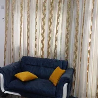 دو عدد پرده پنجره و در ورودی با استر نو و شیک