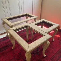 سه عدد میز عسلی چوبی
