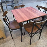 میز صندلی لهستانی فلزی و باغی و کافه