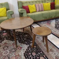 میز و عسلی تمیز روکش گردو|مبلمان خانگی و میز عسلی|همدان, |دیوار