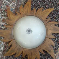 لوستر سقفی چوبی خورشیدی|لوستر و چراغ آویز|کرمانشاه, |دیوار